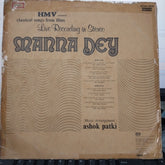 Manna Dey - Classical Songs From Films (Vinyl)